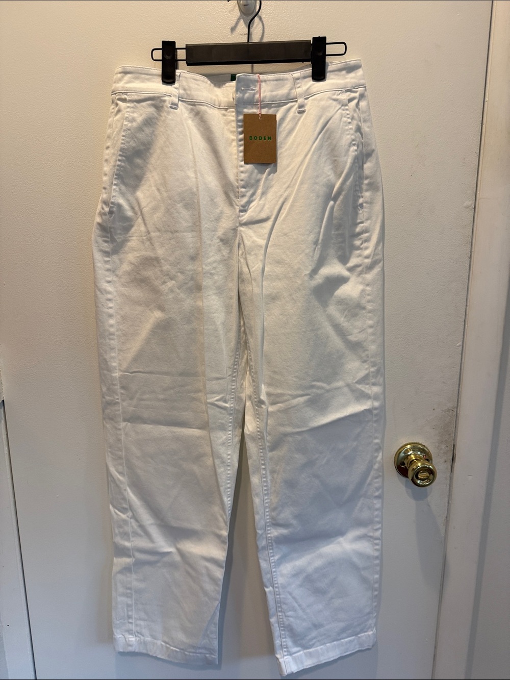 Boden White Women's Chinos - Straight Leg